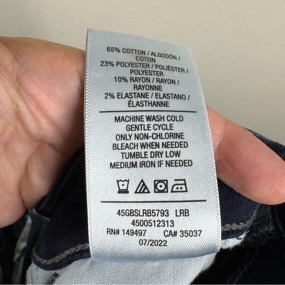 Joes Jeans High Rish Straight Leg Dark Wash Denim Women’s Size 30 Long - Picture 7 of 7